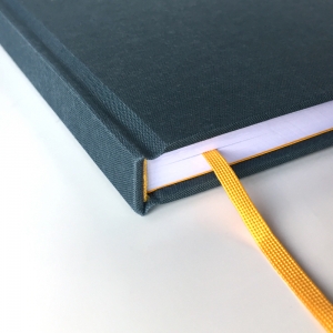 cuaderno de tapa dura "gris y amarillo" hojas en blanco / 15 x 21 cm :: imagen 6