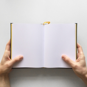 cuaderno de tapa dura "gris y amarillo" hojas en blanco / 15 x 21 cm :: imagen 7
