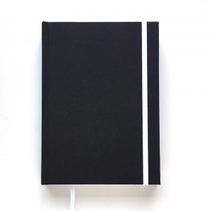 cuaderno de tapa dura "negro y blanco" hojas en blanco / 15 x 21 cm :: imagen 1