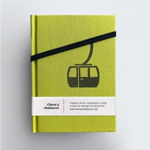 cuaderno de tapa dura "teleférico" hojas en blanco / verde pistacho / 11 x 15 cm :: imagen 13