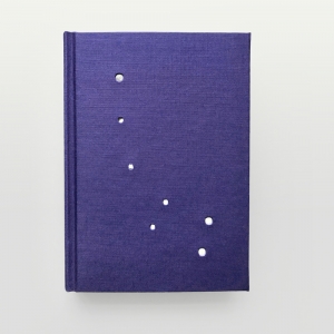 cuaderno de tapa dura "constelación osa menor" hojas en blanco / morado / 11 x 15 cm :: imagen 1