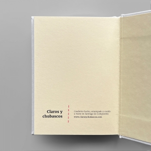 cuaderno de tapa dura "eu ♥ filloas" hojas en blanco / blanco / 11 x 15 cm :: imagen 5