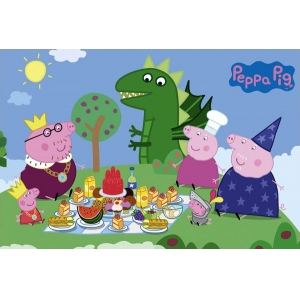 póster peppa pig "princess picnic" :: imagen 1