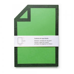 cuaderno de tapa blanda "file" hojas en blanco / verde / 10 x 14 cm :: imagen 9