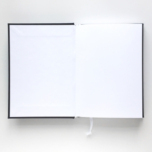 cuaderno de tapa dura "negro y blanco" hojas en blanco / 15 x 21 cm :: imagen 3