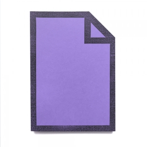 cuaderno de tapa blanda "file" hojas en blanco / violeta / 10 x 14 cm :: imagen 1