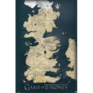 póster juego de tronos "map" :: imagen 1
