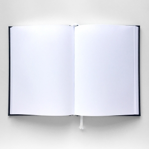 cuaderno de tapa dura "negro y blanco" hojas en blanco / 15 x 21 cm :: imagen 4