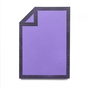 cuaderno de tapa blanda "file" hojas en blanco / violeta / 10 x 14 cm :: imagen 2