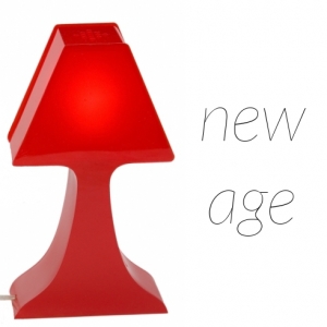 lámpara de mesa "new age" / rojo :: imagen 1