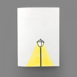 cuaderno de tapa blanda (cosido visto) "farola" hojas en blanco / blanco / 10 x 14 cm :: imagen 1