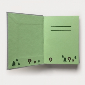 cuaderno de tapa dura "teleférico" hojas en blanco / gris / 11 x 15 cm :: imagen 4