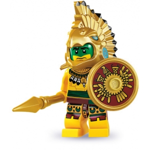 lego minifiguras serie 7 - guerrero azteca :: imagen 1