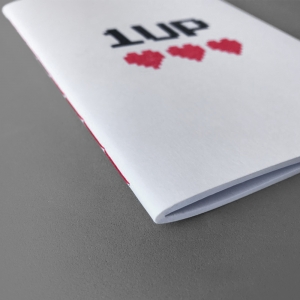 cuaderno de tapa blanda (cosido visto) "1up" hojas en blanco / blanco / 10 x 14 cm :: imagen 6