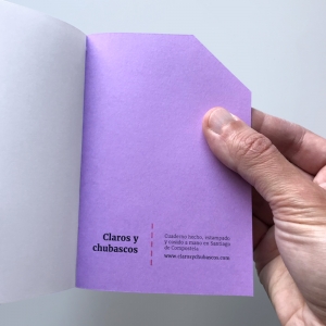 cuaderno de tapa blanda "file" hojas en blanco / violeta / 10 x 14 cm :: imagen 4
