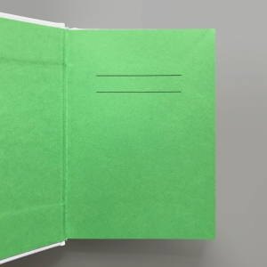 cuaderno de tapa dura "eu ♥ grelos" hojas en blanco / blanco / 11 x 15 cm :: imagen 3