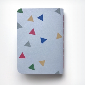 cuaderno de tapa blanda (cosido visto) "fiesta" / gris y blanco / 10 x 14 cm :: imagen 2
