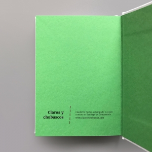 cuaderno de tapa dura "eu ♥ grelos" hojas en blanco / blanco / 11 x 15 cm :: imagen 5