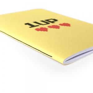 cuaderno de tapa blanda (cosido visto) "1up" hojas en blanco / amarillo limón / 10 x 14 cm :: imagen 4