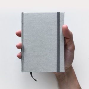 cuaderno de tapa dura "hombre gris" / gris / 11 x 15 cm :: imagen 8
