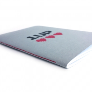 cuaderno de tapa blanda (cosido visto) "1up" hojas en blanco / gris claro / 10 x 14 cm :: imagen 4