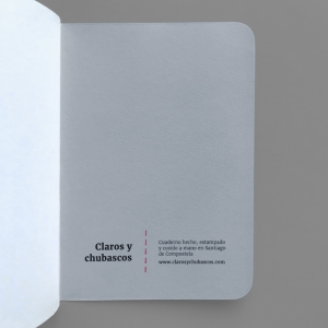 cuaderno de tapa blanda (cosido visto) "fiesta" / gris y blanco / 10 x 14 cm :: imagen 4
