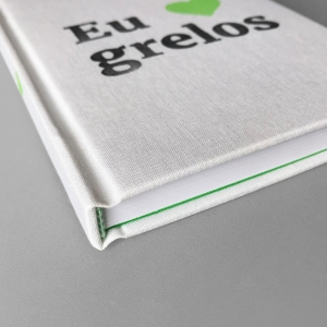 cuaderno de tapa dura "eu ♥ grelos" hojas en blanco / blanco / 11 x 15 cm :: imagen 7