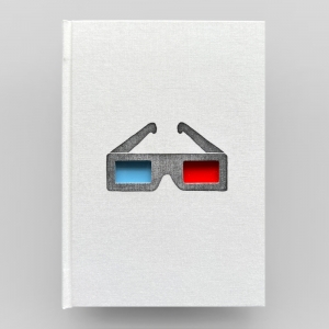 cuaderno de tapa dura "gafas 3d" hojas en blanco / blanco / 15 x 21 cm :: imagen 1