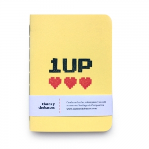cuaderno de tapa blanda (cosido visto) "1up" hojas en blanco / amarillo limón / 10 x 14 cm :: imagen 6