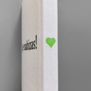 cuaderno de tapa dura "eu ♥ grelos" hojas en blanco / blanco / 11 x 15 cm :: imagen 8