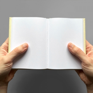 cuaderno de tapa dura "eu ♥ filloas" hojas en blanco / beige / 11 x 15 cm :: imagen 4