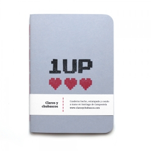 cuaderno de tapa blanda (cosido visto) "1up" hojas en blanco / gris claro / 10 x 14 cm :: imagen 6