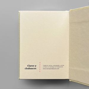 cuaderno de tapa dura "eu ♥ filloas" hojas en blanco / beige / 11 x 15 cm :: imagen 5