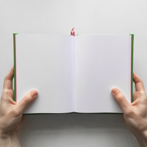 cuaderno de tapa dura "verde y rosa fucsia" hojas en blanco / 15 x 21 cm :: imagen 7