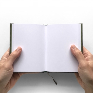 cuaderno de tapa dura "clásico" hojas en blanco / gris / 11 x 15 cm :: imagen 4
