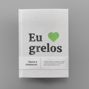 cuaderno de tapa dura "eu ♥ grelos" hojas en blanco / blanco / 11 x 15 cm :: imagen 10