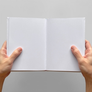 cuaderno de tapa dura "gafas 3d" hojas en blanco / blanco / 15 x 21 cm :: imagen 4