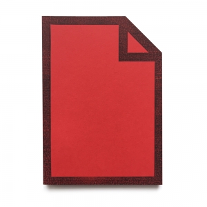 cuaderno de tapa blanda "file" hojas en blanco / rojo / 10 x 14 cm :: imagen 1