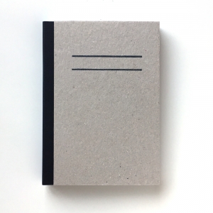 cuaderno "cartón visto" hojas en blanco / gris y negro / 10 x 14 cm :: imagen 1