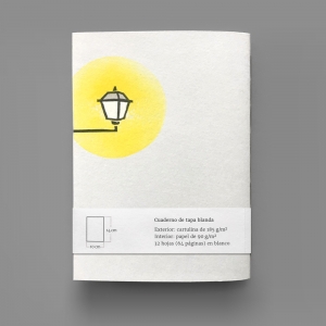 cuaderno de tapa blanda (cosido visto) "farola" hojas en blanco / blanco / 10 x 14 cm :: imagen 11