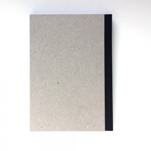 cuaderno "cartón visto" hojas en blanco / gris y negro / 10 x 14 cm :: imagen 2