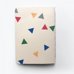 cuaderno de tapa blanda (cosido visto) "fiesta" / beige y gris / 10 x 14 cm :: imagen 2