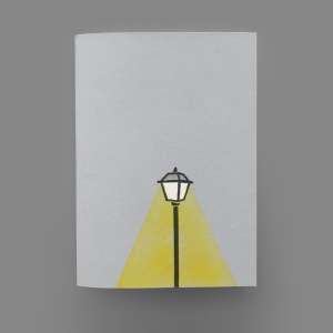 cuaderno de tapa blanda (cosido visto) "farola" hojas en blanco / gris claro / 10 x 14 cm :: imagen 1