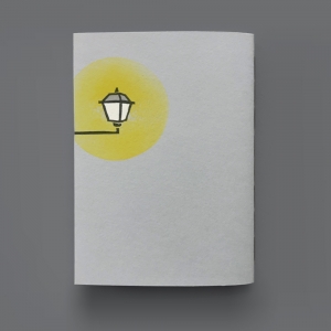 cuaderno de tapa blanda (cosido visto) "farola" hojas en blanco / gris claro / 10 x 14 cm :: imagen 2