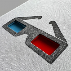 cuaderno de tapa dura "gafas 3d" hojas en blanco / blanco / 15 x 21 cm :: imagen 8