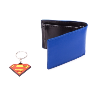 set de billetera y llavero superman "logo" :: imagen 2
