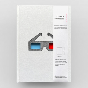 cuaderno de tapa dura "gafas 3d" hojas en blanco / blanco / 15 x 21 cm :: imagen 9