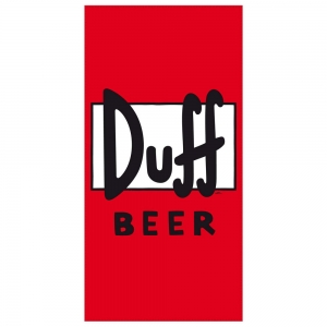 toalla de playa los simpson "duff beer logo" :: imagen 1