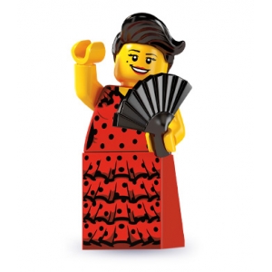 lego minifiguras serie 6 - bailaora de flamenco :: imagen 1