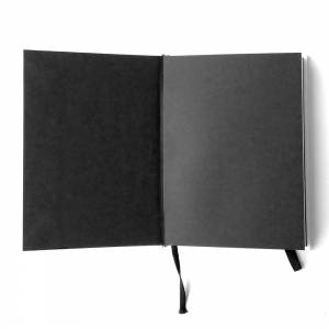 cuaderno de tapa dura "blanco y negro" hojas en blanco / 11 x 15 cm :: imagen 3